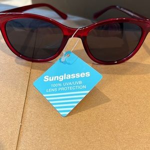 NWT FGX Red Framed Women’s Sunglasses